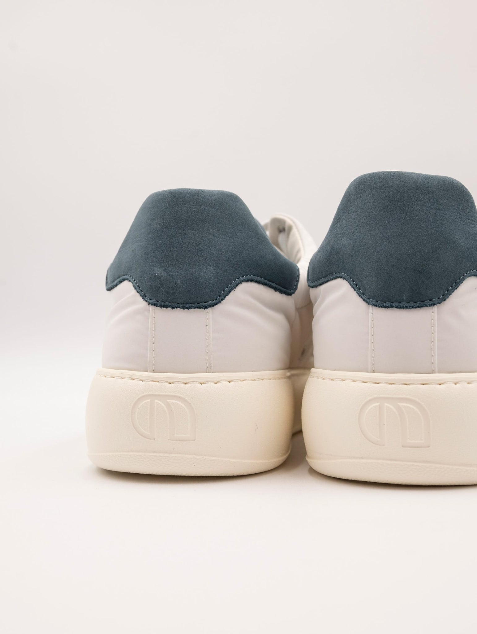 Sneakers Noova Bast in Nylon e Nappa Bianco e Blu