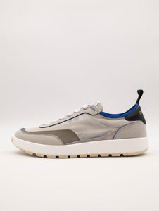 Sneakers Noova New One in Suede Tortora e Bluette