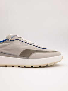 Sneakers Noova New One in Suede Tortora e Bluette