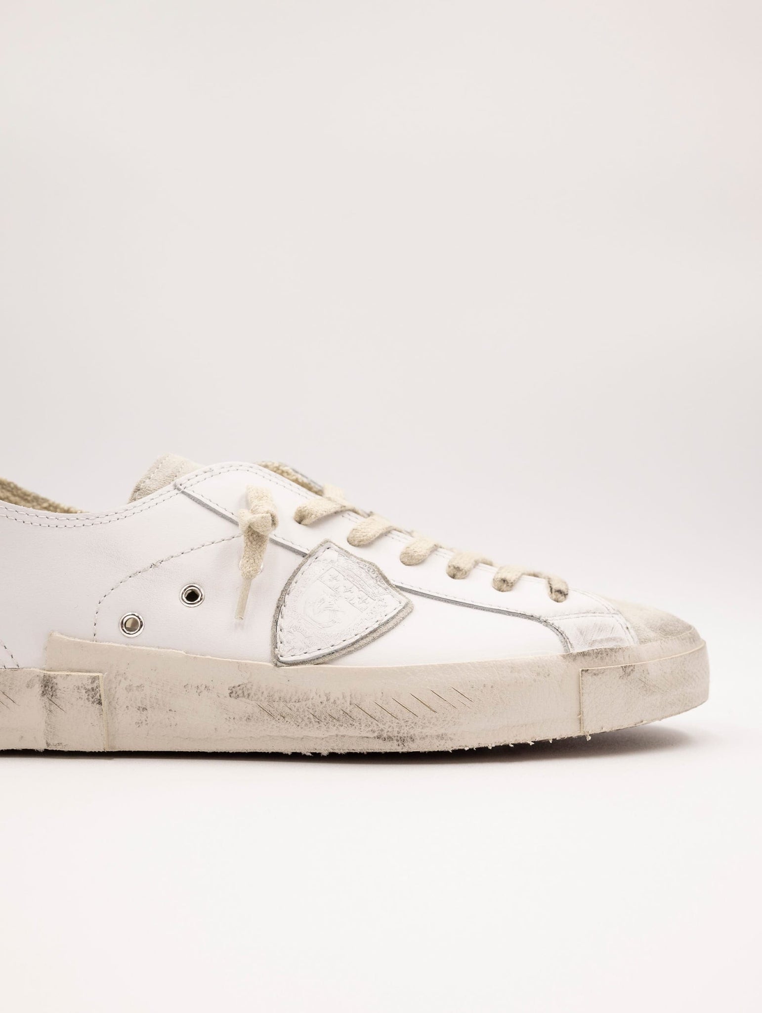 Sneakers Philippe Model Prsx Low Man In Pelle Bianca