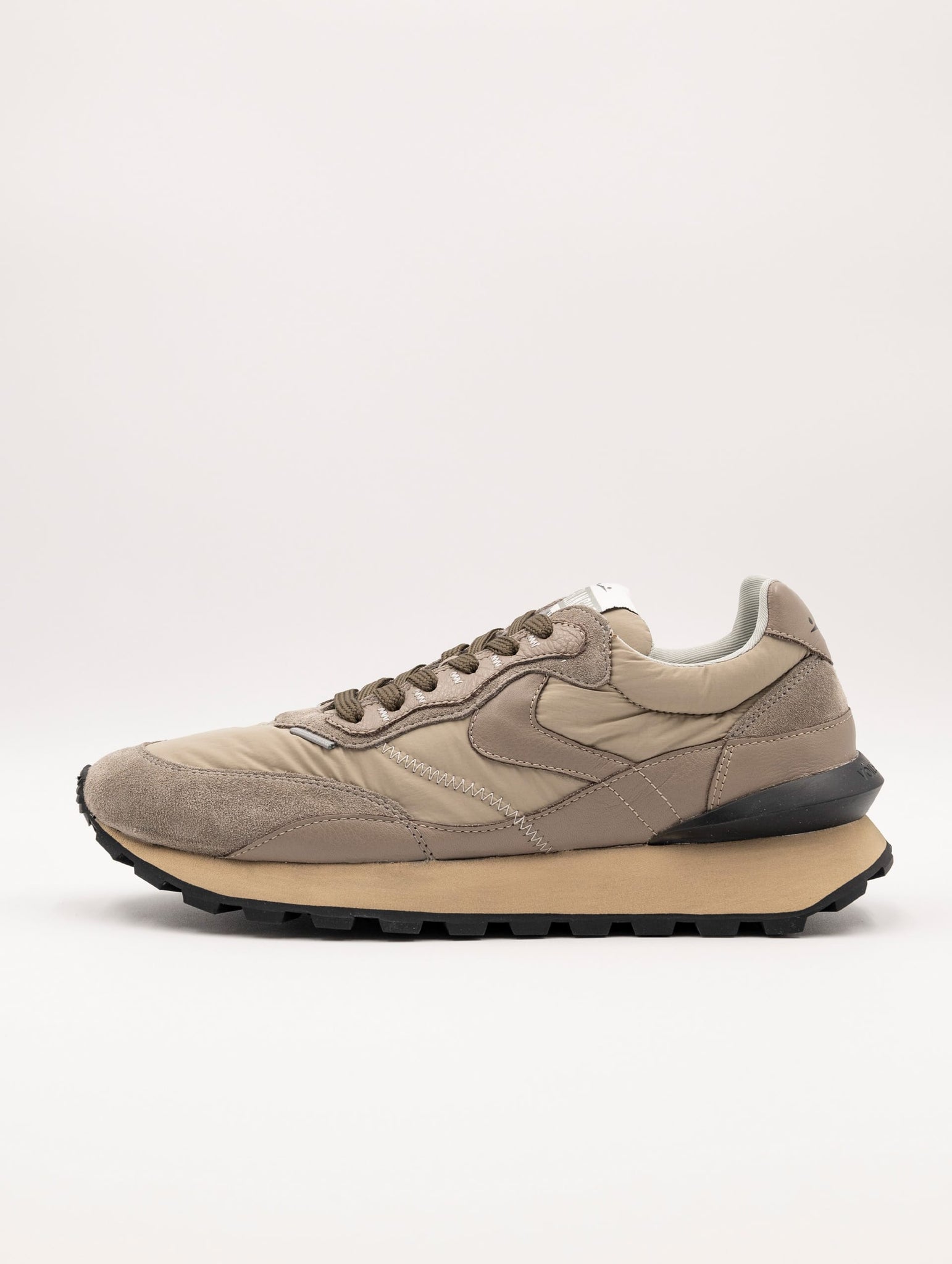 Sneakers Qwark Hype Man Voile Blanche Grigio e Taupe