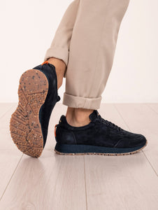 Sneakers Vintage Barracuda in Suede Navy