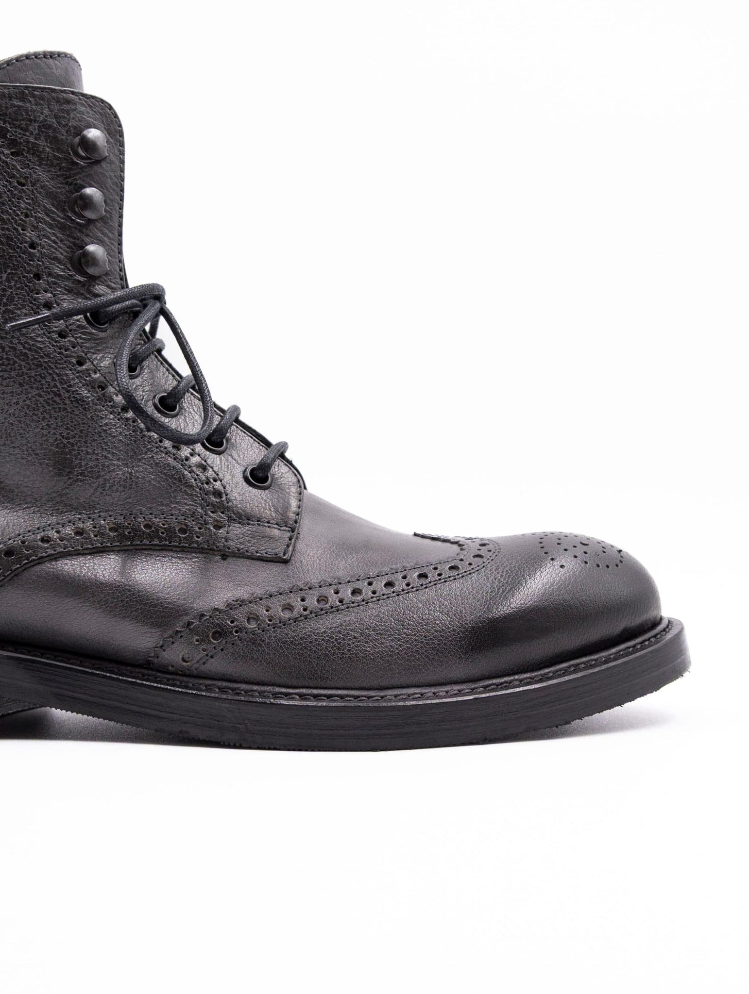 Stivale Four Stroke in Pelle Grigio