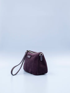 Svuotaborse Gianni Chiarini Nora Pouch in Suede Prugna