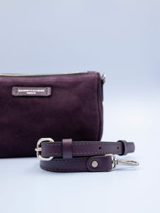 Svuotaborse Gianni Chiarini Nora Pouch in Suede Prugna