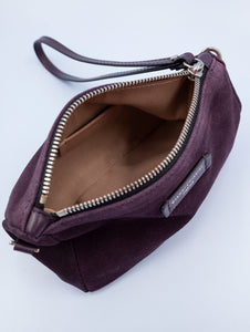 Svuotaborse Gianni Chiarini Nora Pouch in Suede Prugna