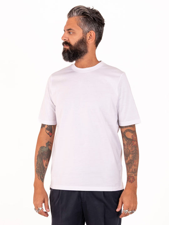 T-shirt Alpha Studio in Cotone Bianca
