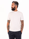 T-Shirt Alpha Studio in Cotone Ice Bianca