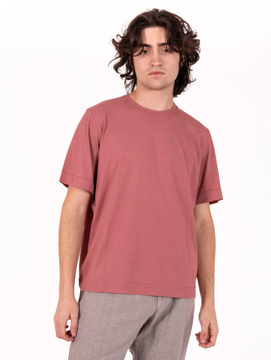 T-Shirt Alpha Studio in Cotone Ice Cipolla