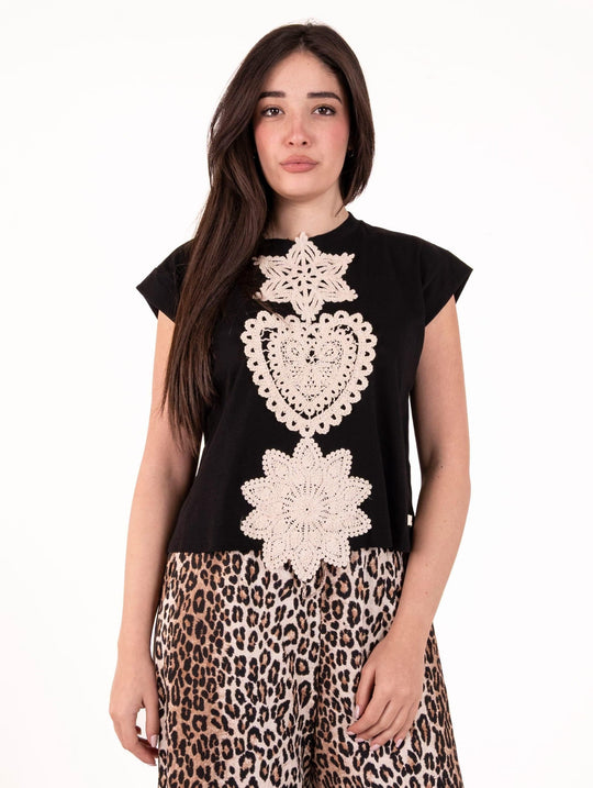 T-shirt Boxy Tee Front Street Nera