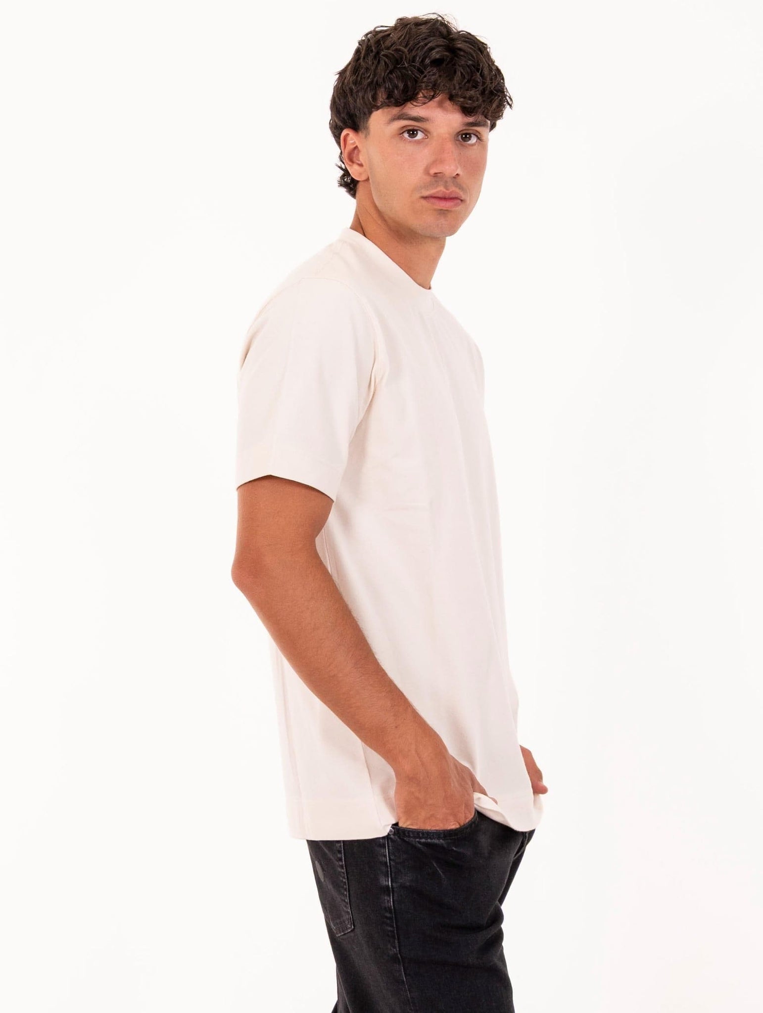 T-Shirt Circolo 1901 Raglan in Jersey Bianco