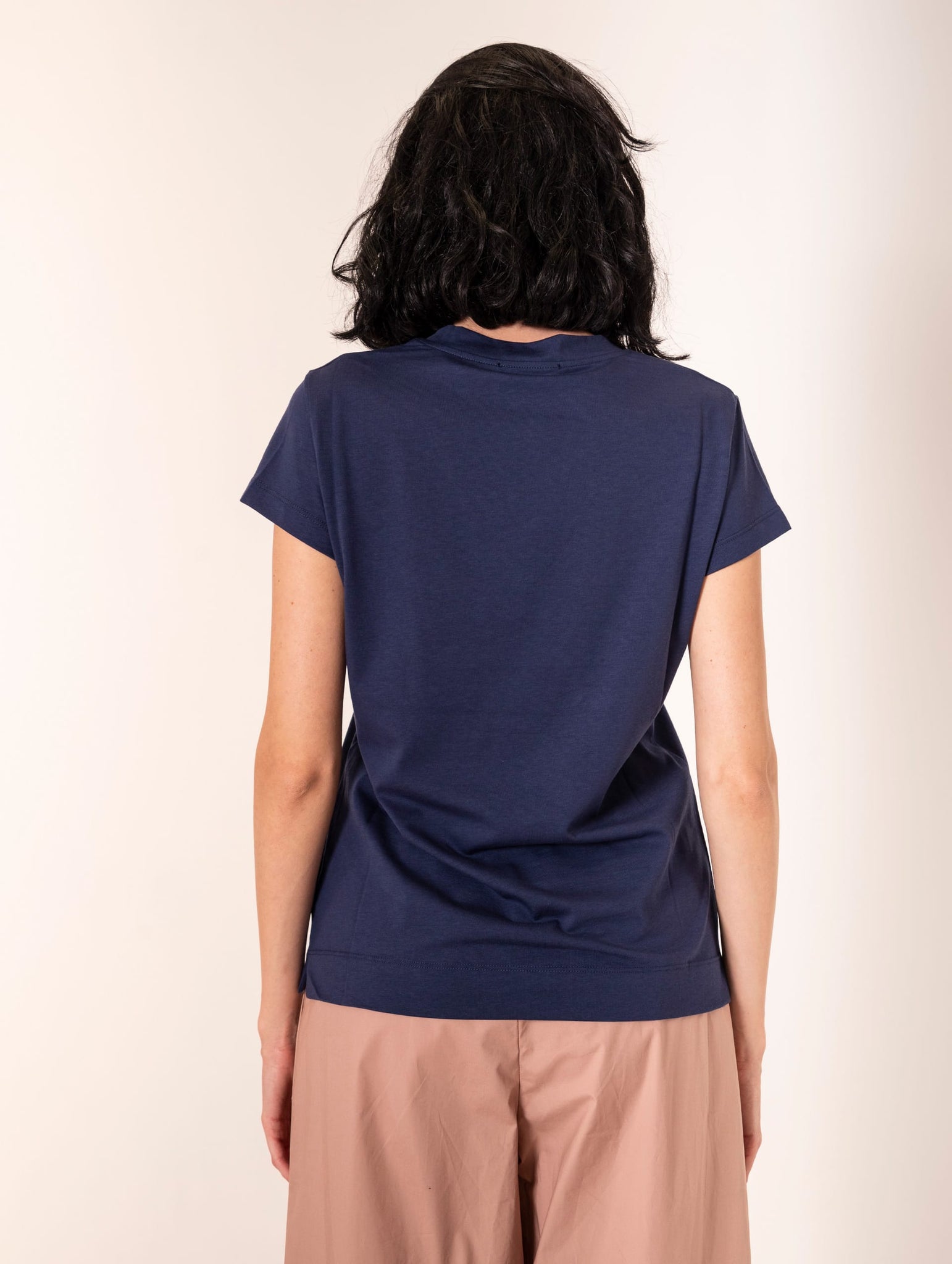 T-shirt Daniele Fiesoli in Cotone Blu