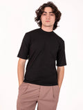T-Shirt Daniele Fiesoli aus Stretch-Baumwolle Schwarz