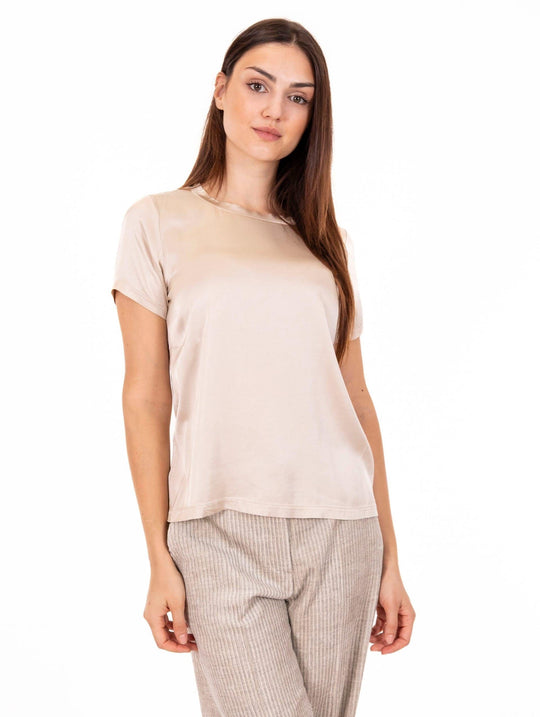 T-shirt Daniele Fiesoli in Stretch Viscose Wool