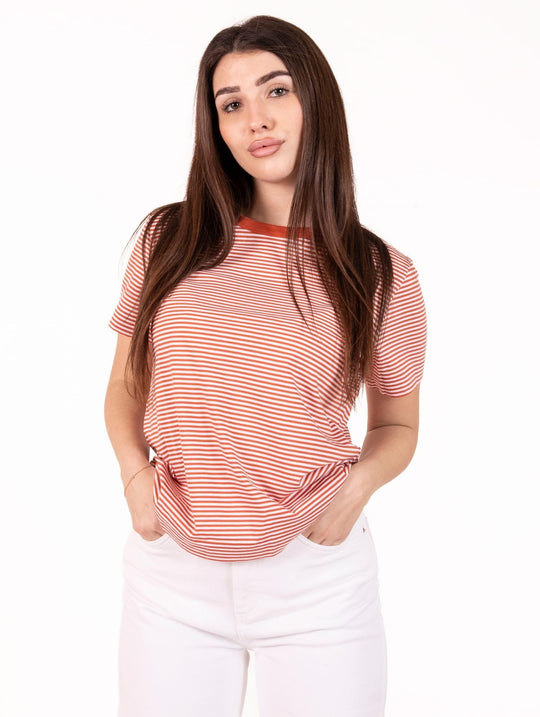 T-shirt Elodie K-way Bianca e Arancione