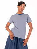 T-shirt Elodie K-way Bianca e Blu