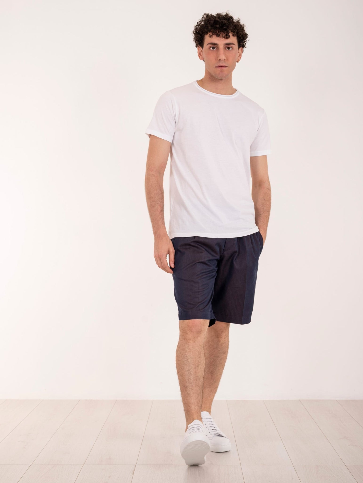 T-shirt Four Stroke in Cotone Bianco