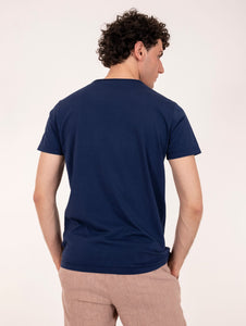 T-shirt Four Stroke in Cotone Blu