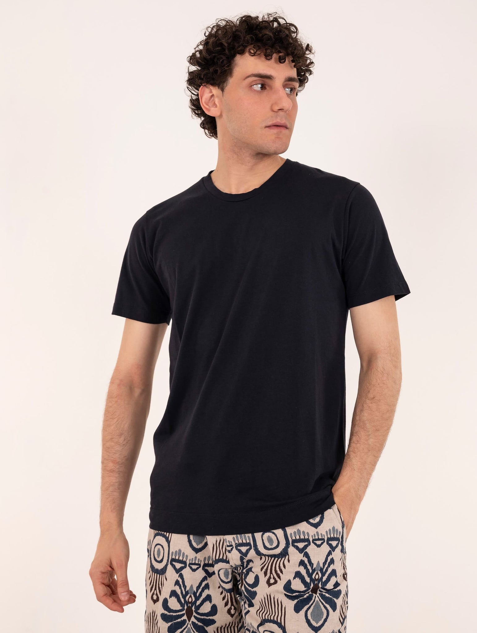 T-shirt Four Stroke in Cotone Navy