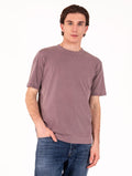 T-Shirt Four Stroke Pastell aus Baumwolle in Aubergine