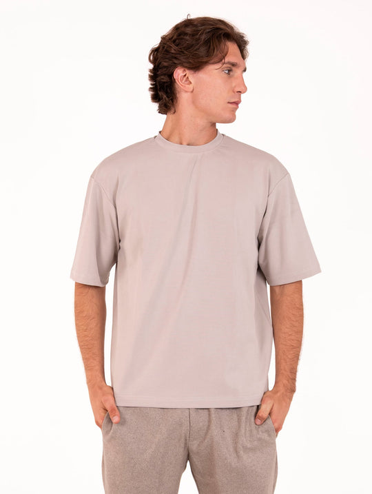 T-Shirt M/M White Sand in Modal Tortora