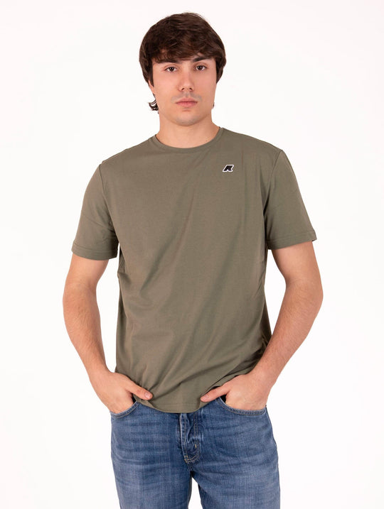 T-Shirt Sergine K-Way aus technischem Stoff in Grün