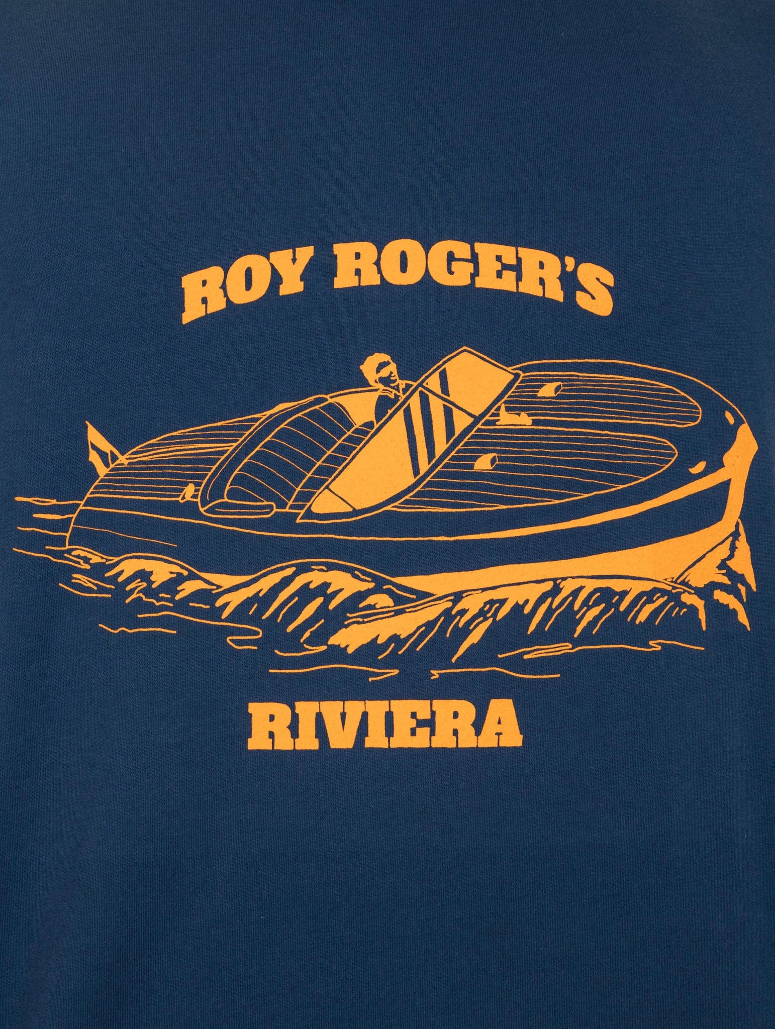 T-shirt Speedboat Roy Roger's in Cotone Blu