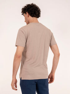 T-shirt Taschino Four Stroke in Cotone Beige