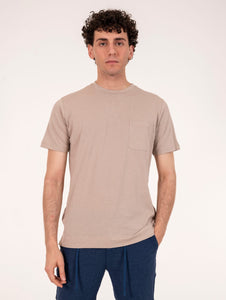 T-shirt Taschino Four Stroke in Cotone Beige