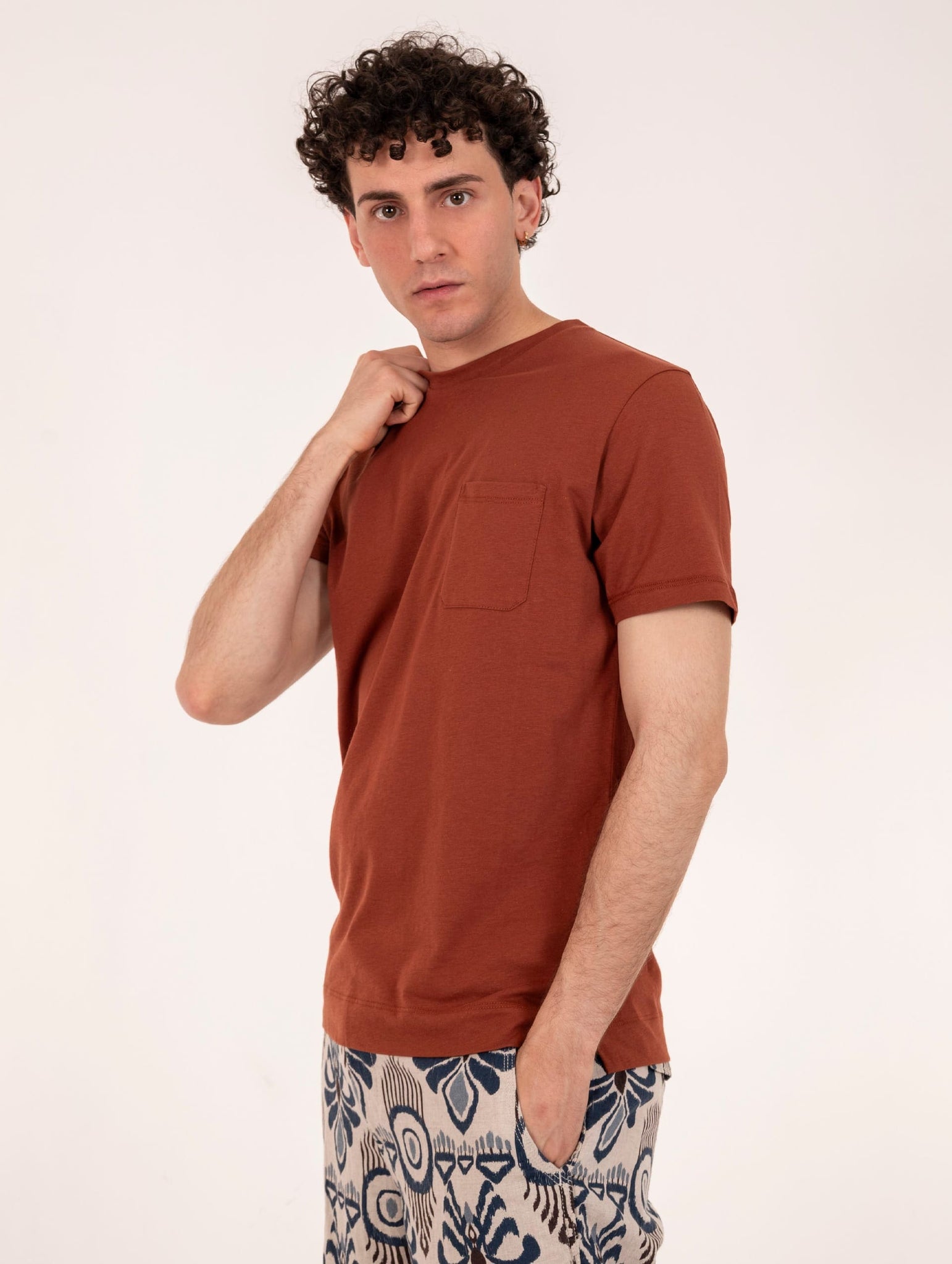 T-shirt Taschino Four Stroke in Cotone Ruggine