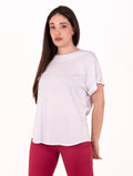 T-Shirt White Wise aus Baumwolle und Modal Weiß