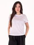 T-shirt White Wise in Cotone e Modal Bianca