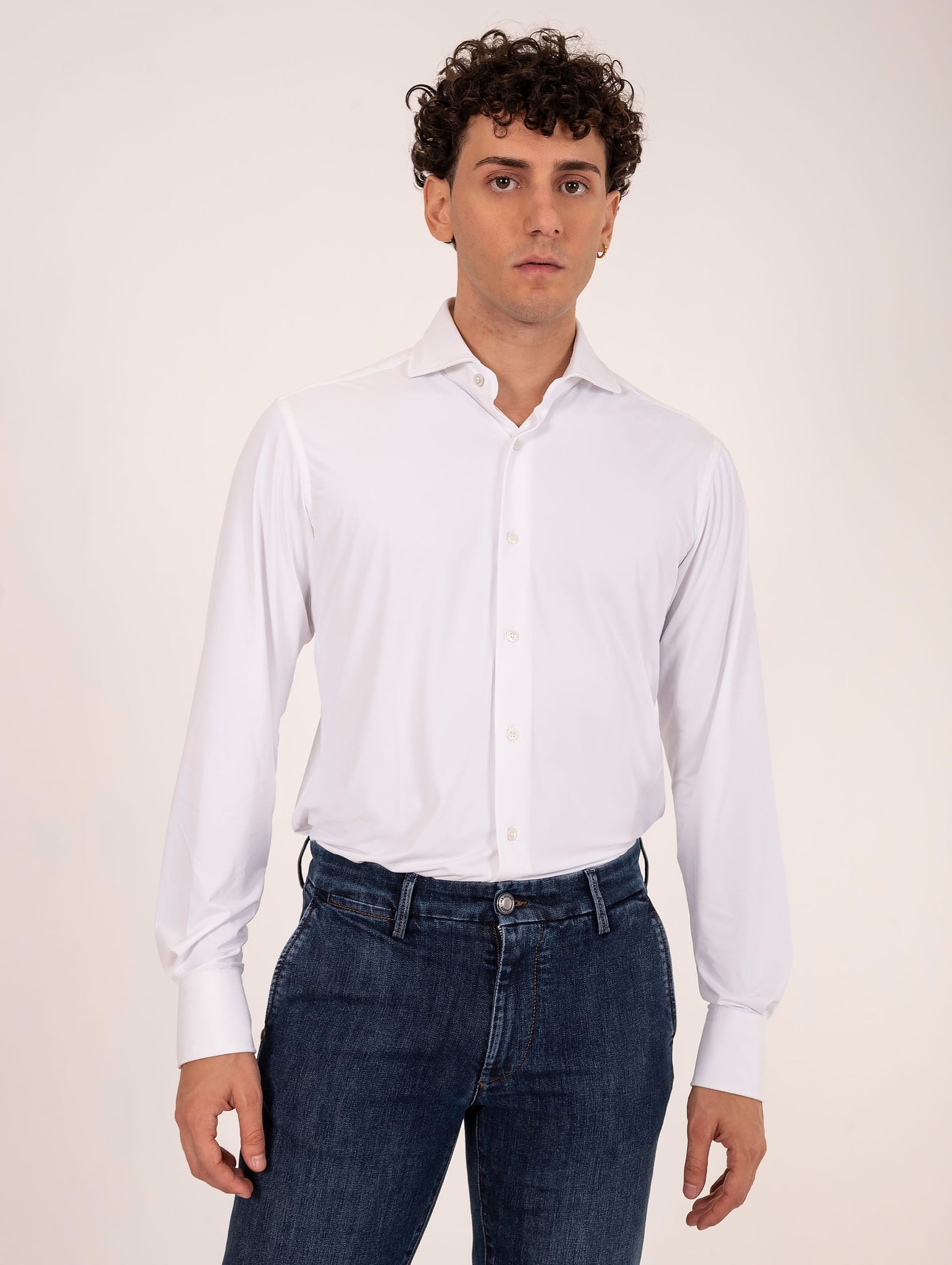 Tecno Camicia Orian Antibatterica Bianca