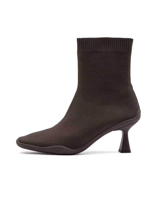 Tronchetto Grace Emanuelle Vee in Tessuto Dark Brown