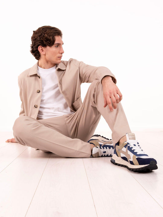 Work Jacket Circolo 1901 in Cotone Piquet Sabbia