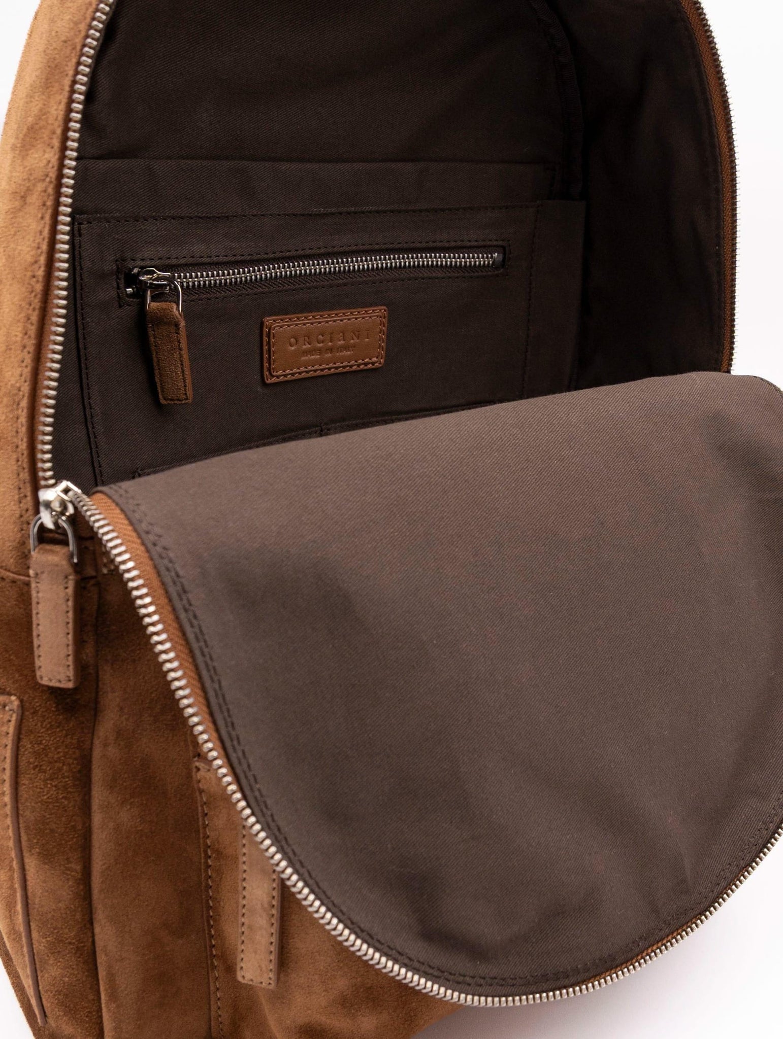 Zaino Laio Peach Orciani in Suede Cognac