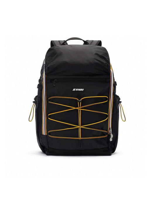 Zaino Monte Livar K-Way in Tessuto Tecnico Nero