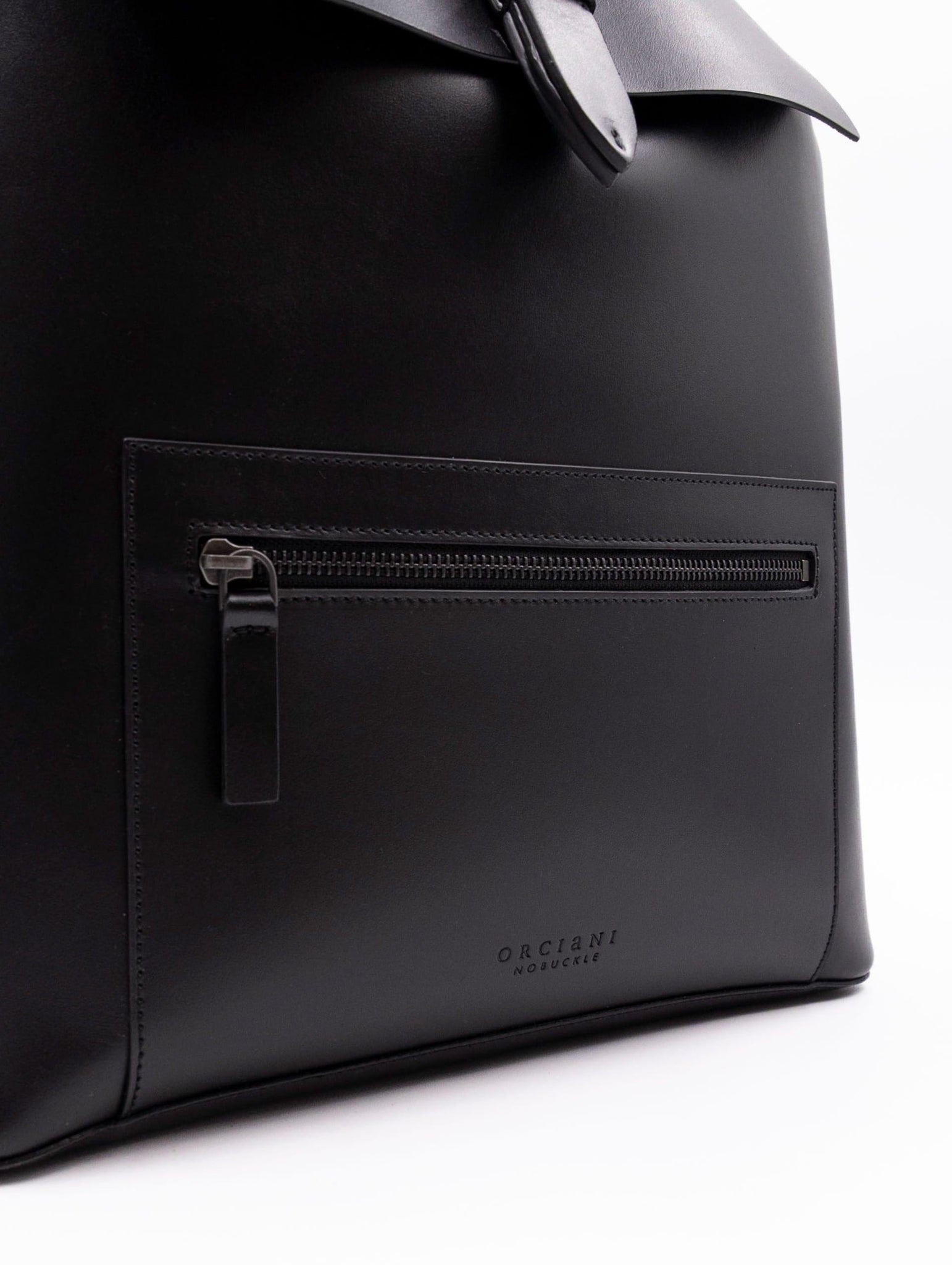 Zaino Nobuckle Orciani Alba in Pelle Nero