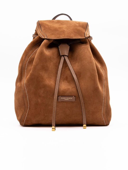 Rucksack Violette Gianni Chiarini aus Wildleder Karamell