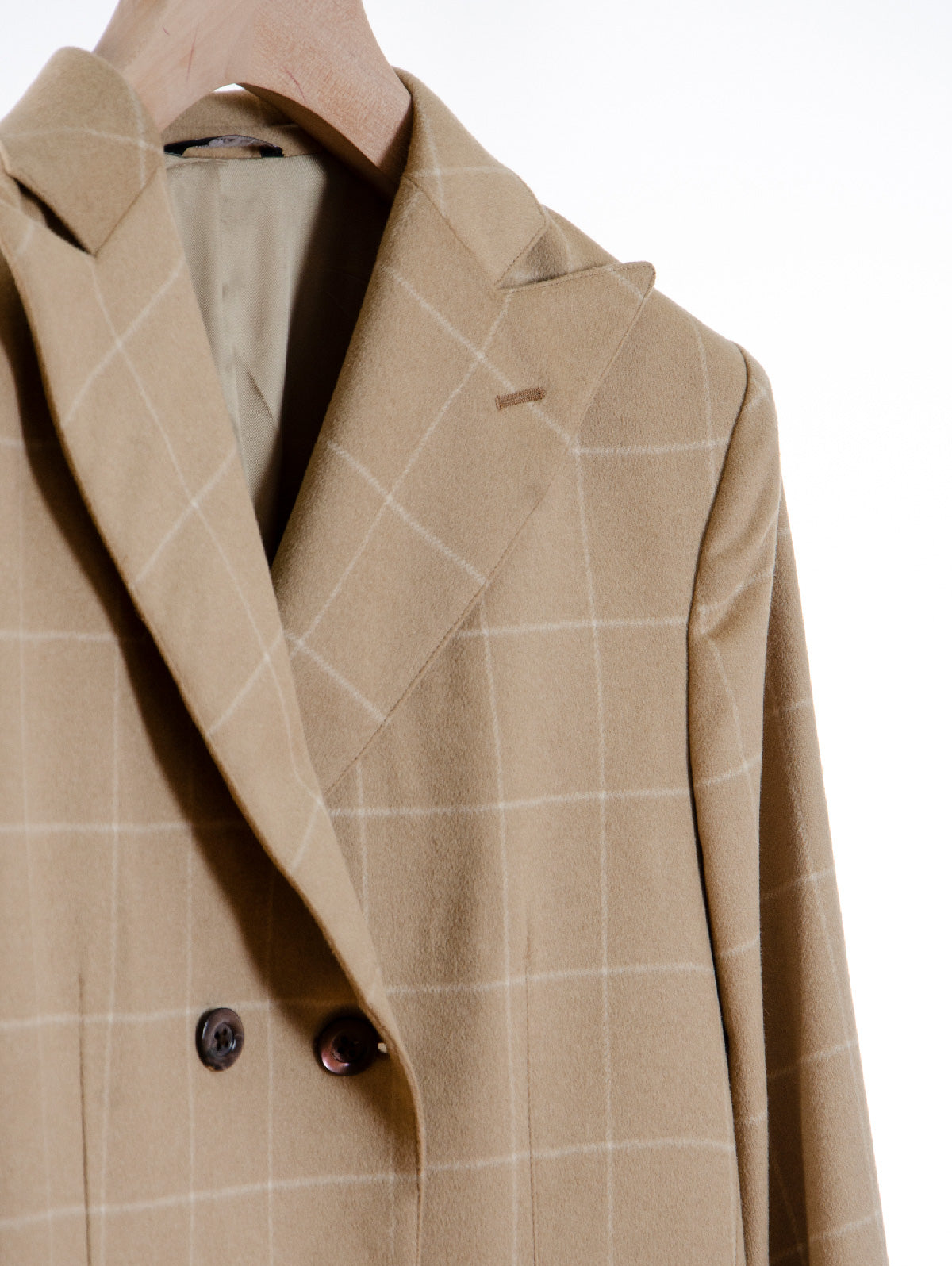 Marc Blanco Coat in Camel Cashmere
