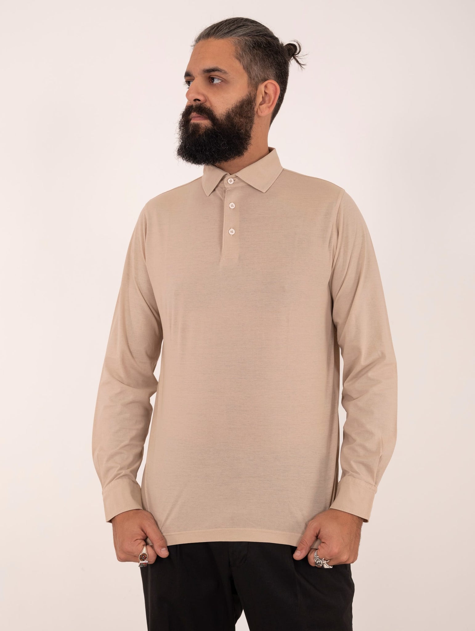 Polo M/L Kired Exclusive Crepe Beige