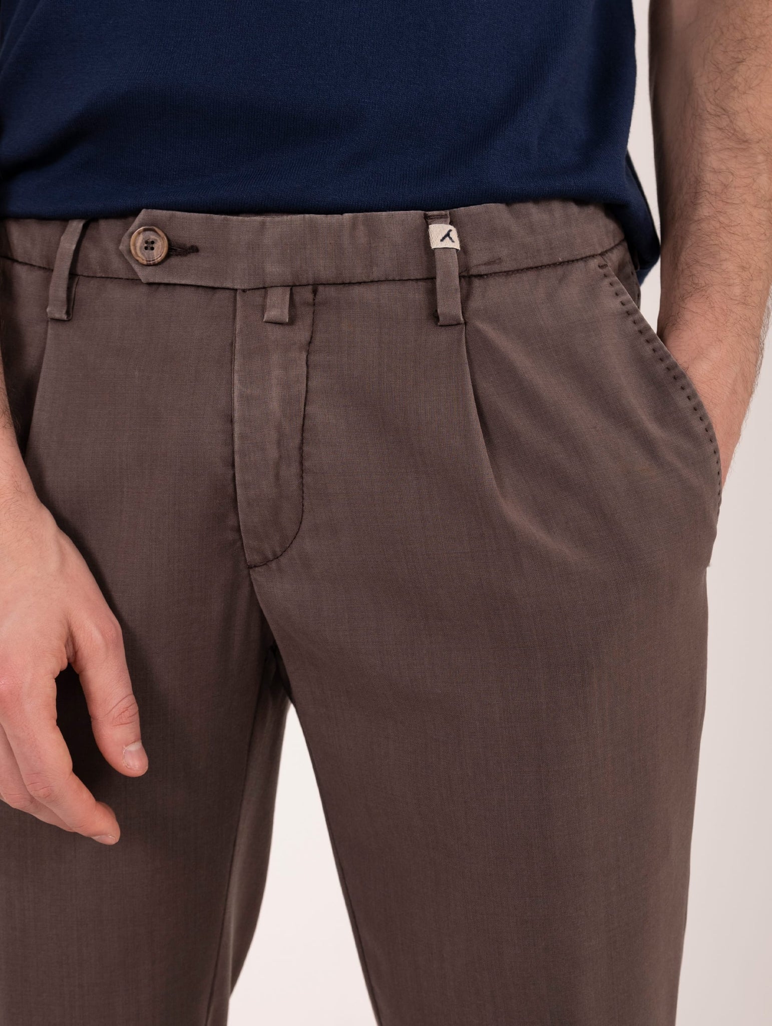 Pantaloni Myths New Vintage Wool Fango