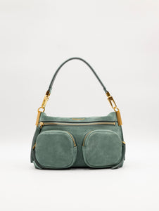 Minibag Hyle Coccinelle in Suede Verde