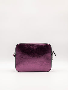 Minibag Coccinelle Shiny Goat Prugna