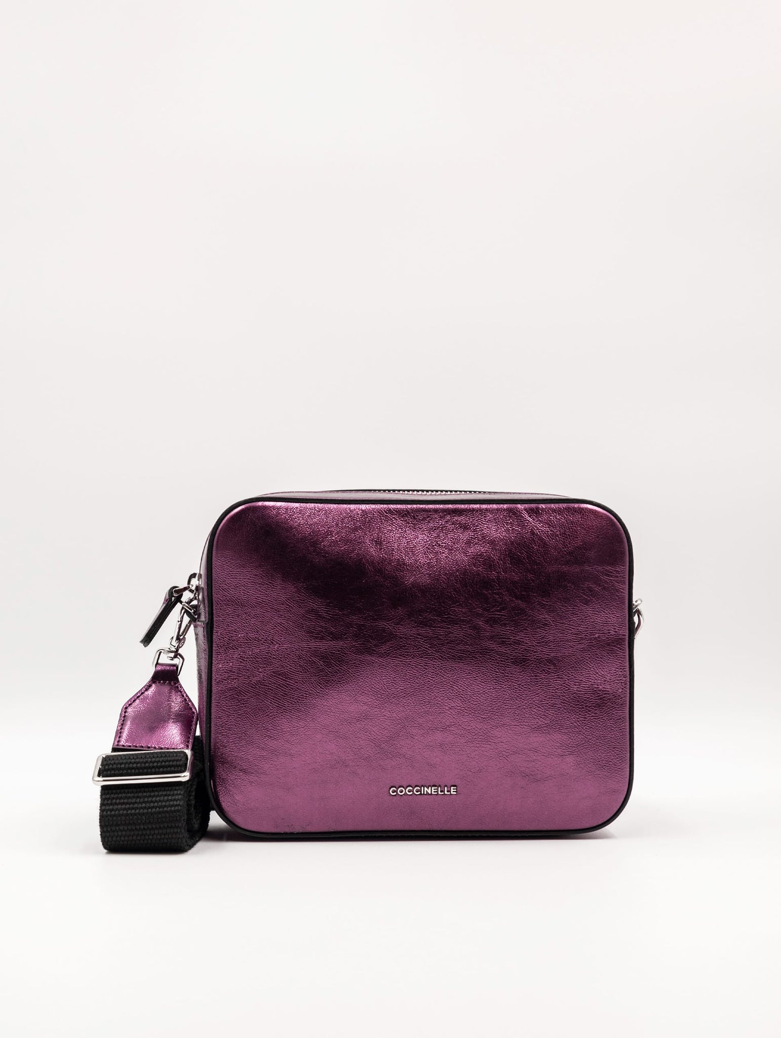 Minibag Coccinelle Shiny Goat Prugna
