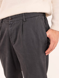 Pantalone Devore in Lana Grigio
