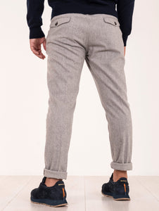 Pantalone Jogger Eleventy Milano in Lana e Cashmere Grigio