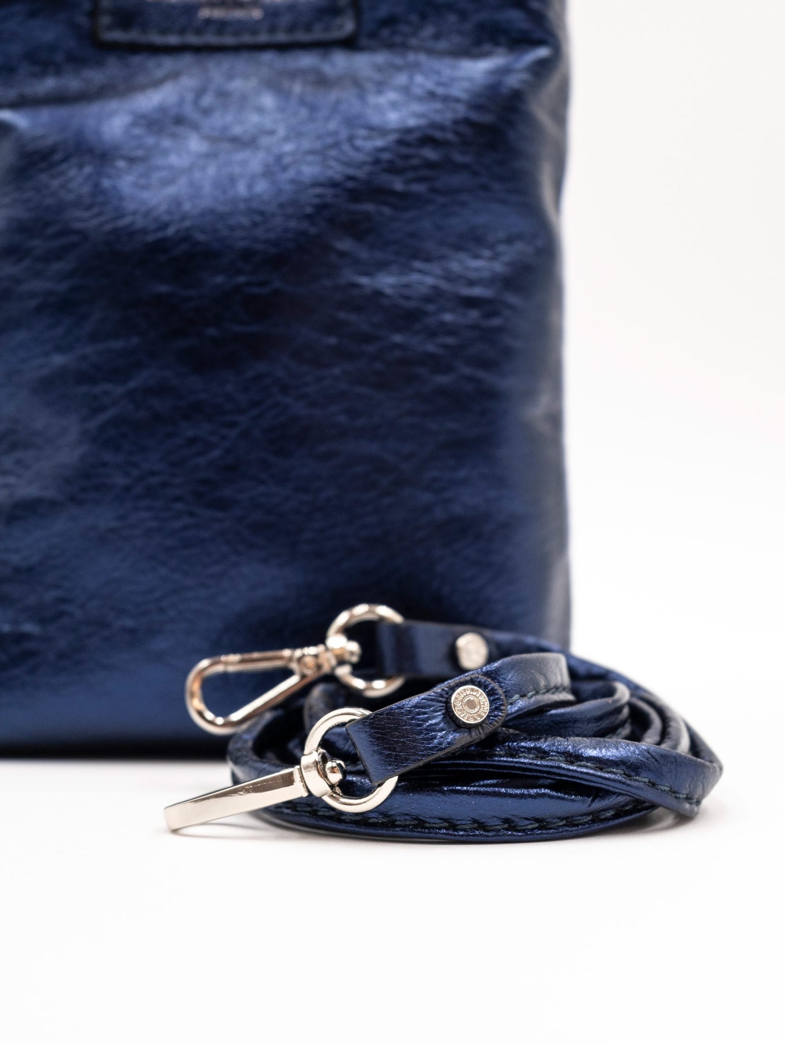 Minibag Camilla Gianni Chiarini in Pelle Martellata Blu