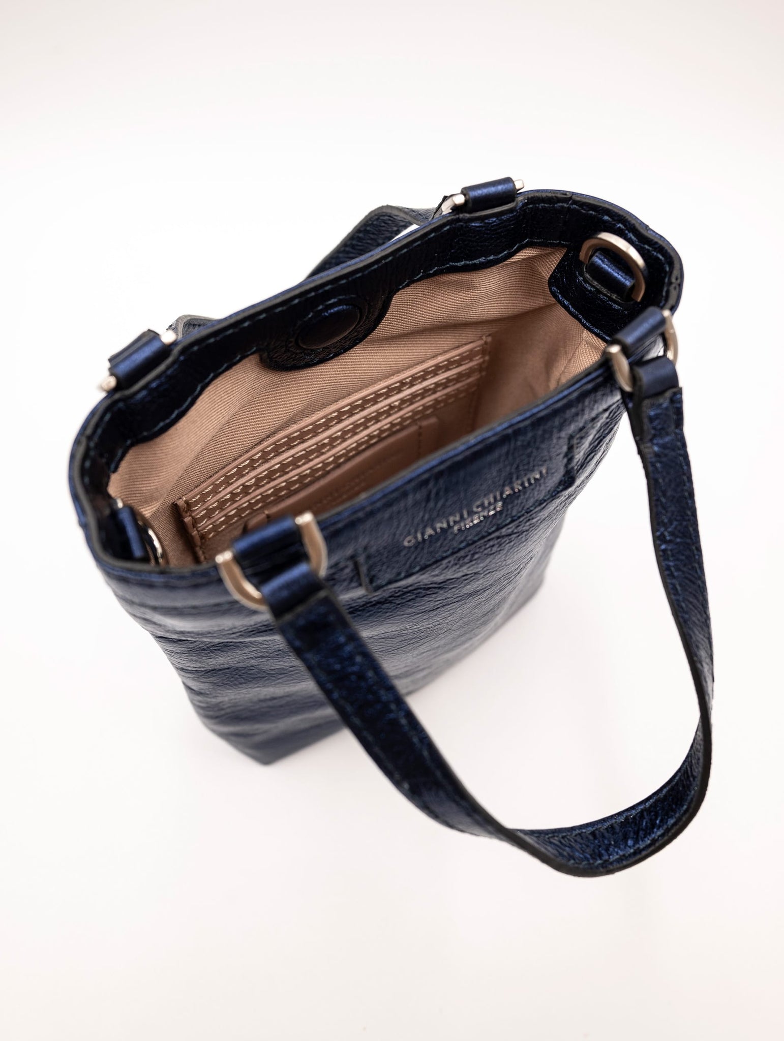 Minibag Camilla Gianni Chiarini in Pelle Martellata Blu