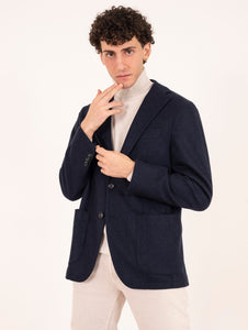 Giacca Four Stroke in Cashmere Blu Navy